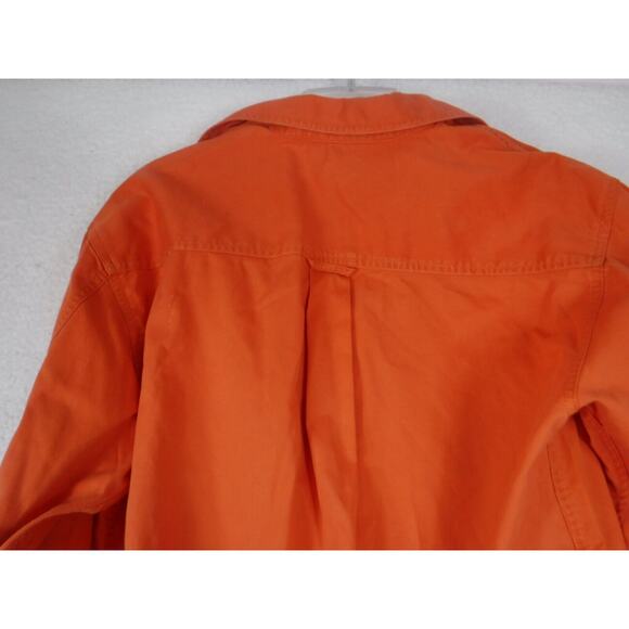 Warner Bros Studio Store Taz Shirt Mens Med. Button Up Orange Embroidered Looney - Picture 8 of 9